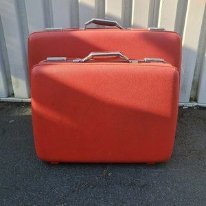 Vintage RARE American tourister Tiara Luggage Set Pair